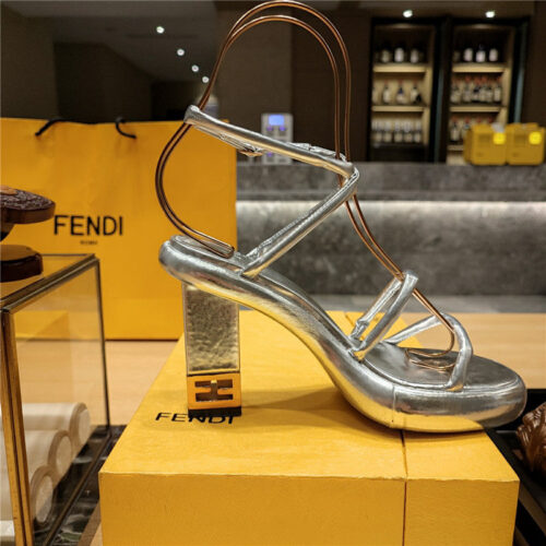 High Quality Luxury Fendi Color Block Haute Couture Sandals – Style 05555 product detail