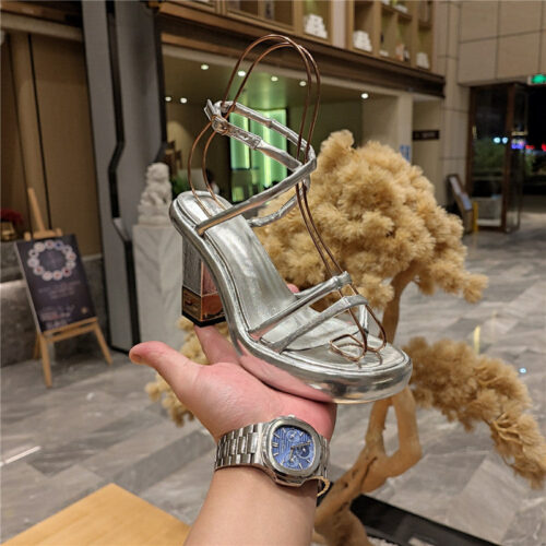 High Quality Luxury Fendi Color Block Haute Couture Sandals – Style 05555 product detail