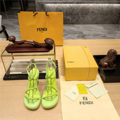 High Quality Luxury Fendi Color Block Haute Couture Sandals – Style 98771 product detail