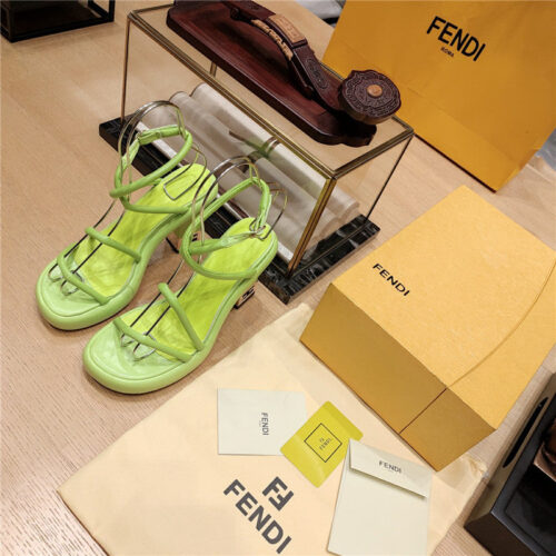 High Quality Luxury Fendi Color Block Haute Couture Sandals – Style 98771 alternate view