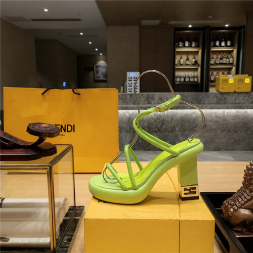 High Quality Luxury Fendi Color Block Haute Couture Sandals – Style 98771 product detail