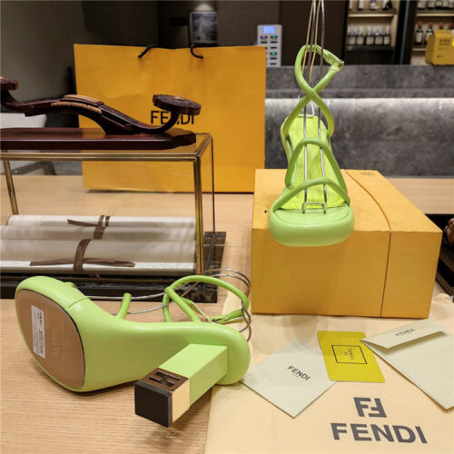 High Quality Luxury Fendi Color Block Haute Couture Sandals – Style 98771 product detail