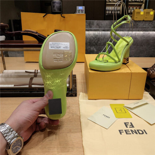 High Quality Luxury Fendi Color Block Haute Couture Sandals – Style 98771 product detail