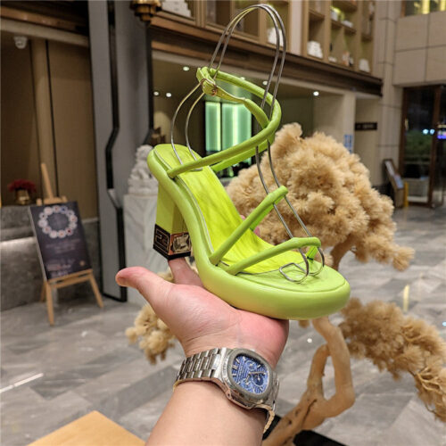 High Quality Luxury Fendi Color Block Haute Couture Sandals – Style 98771 product detail