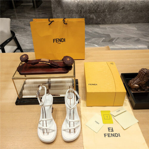 High Quality Luxury Fendi Color Block Haute Couture Sandals – Style 55827 alternate view