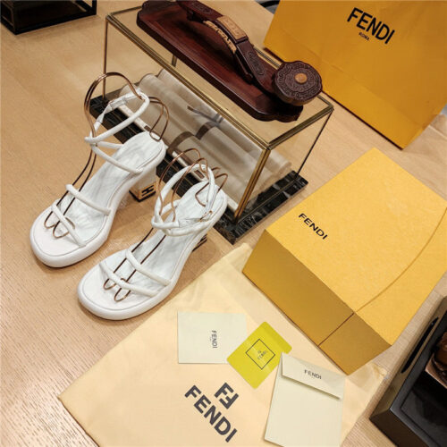 High Quality Luxury Fendi Color Block Haute Couture Sandals – Style 55827 product detail