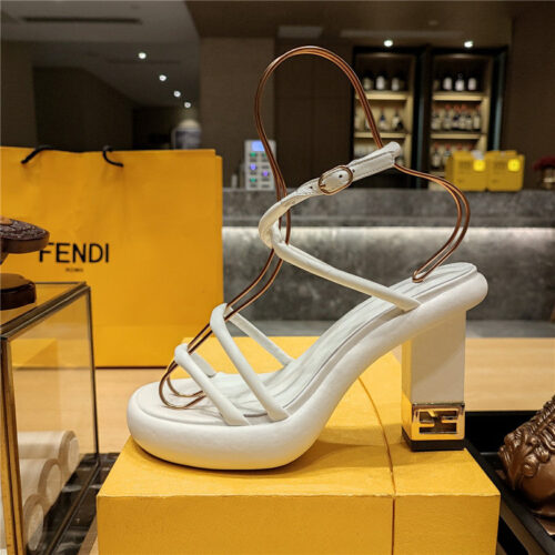 High Quality Luxury Fendi Color Block Haute Couture Sandals – Style 55827 product detail