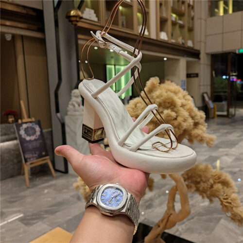High Quality Luxury Fendi Color Block Haute Couture Sandals – Style 55827 product detail
