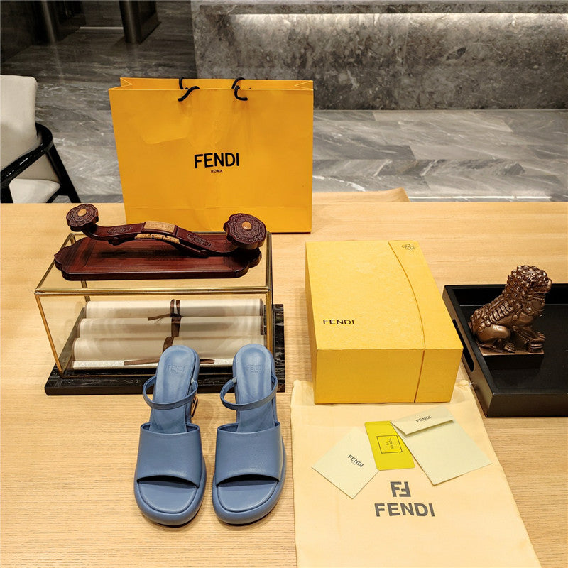 High Quality Luxury Fendi Block Heel Sandals – Style 56499 product detail