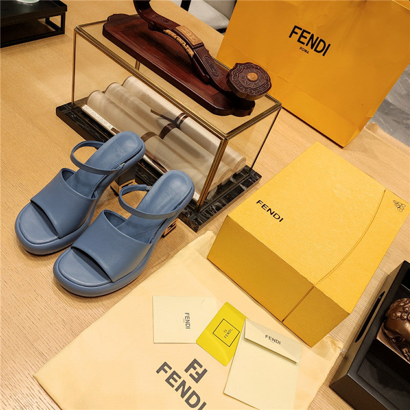 High Quality Luxury Fendi Block Heel Sandals – Style 56499 product detail