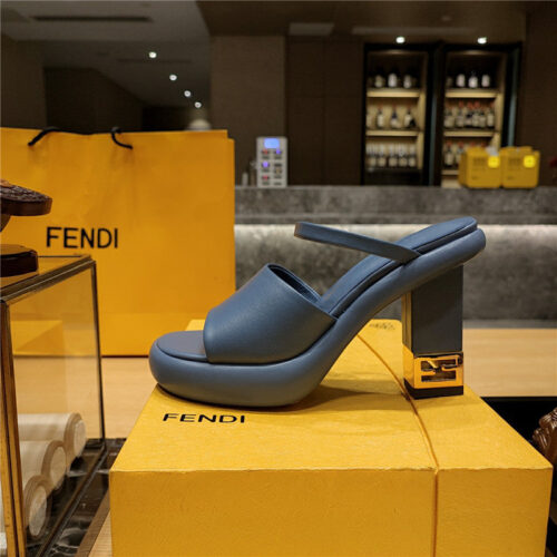 High Quality Luxury Fendi Block Heel Sandals – Style 56499 product detail