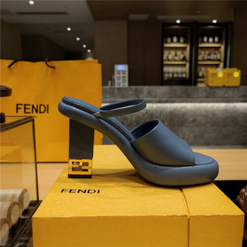 High Quality Luxury Fendi Block Heel Sandals – Style 56499 product detail