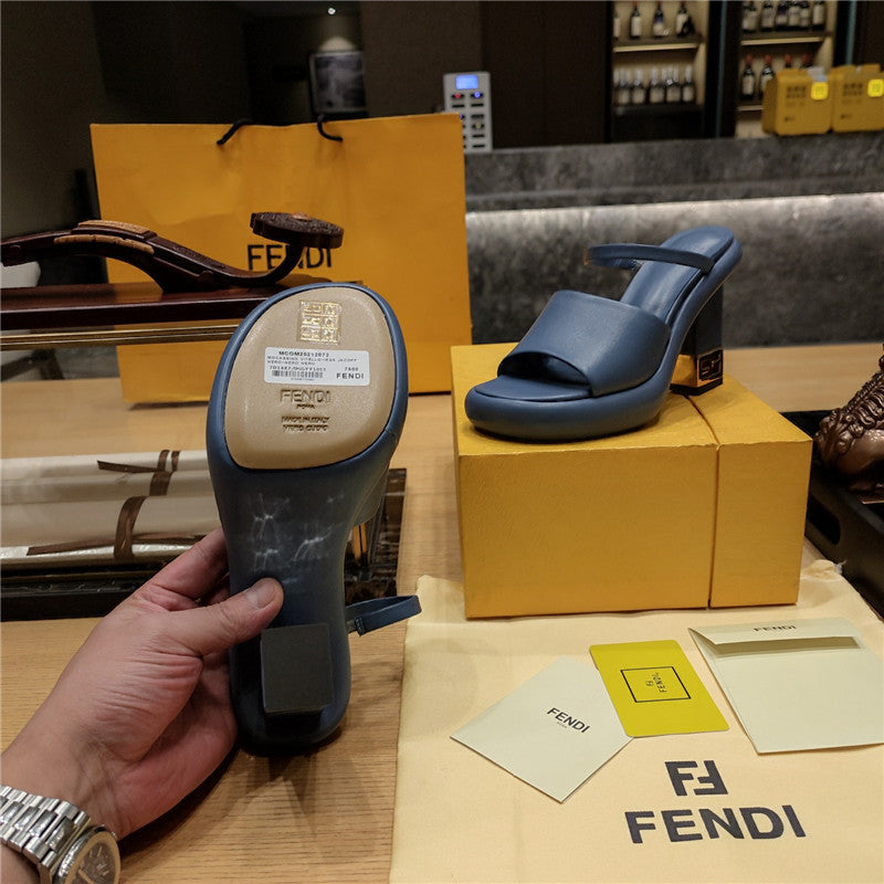 High Quality Luxury Fendi Block Heel Sandals – Style 56499 product detail