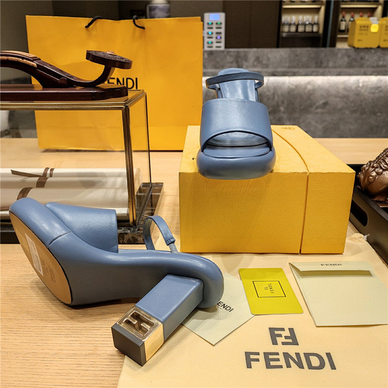 High Quality Luxury Fendi Block Heel Sandals – Style 56499 product detail