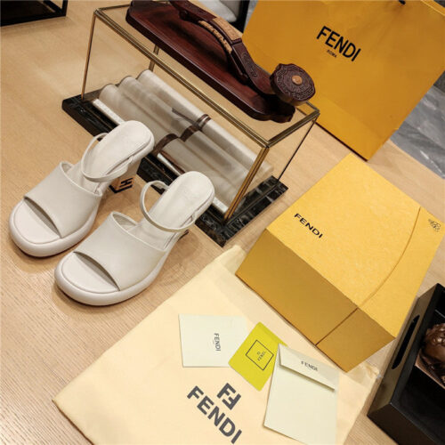 High Quality Luxury Fendi Block Heel Sandals – Style 74003 alternate view