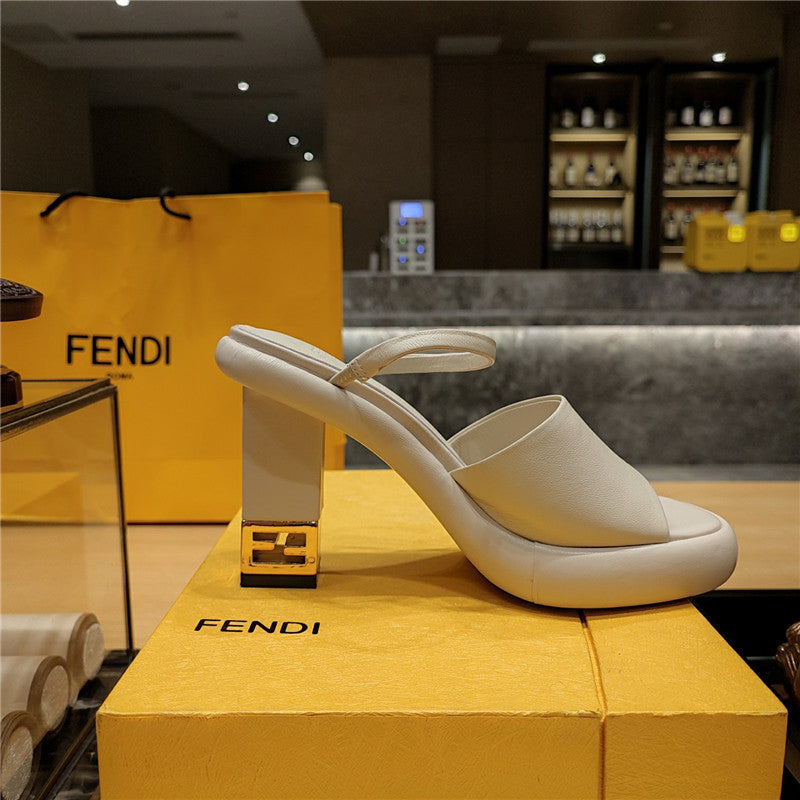 High Quality Luxury Fendi Block Heel Sandals – Style 74003 product detail
