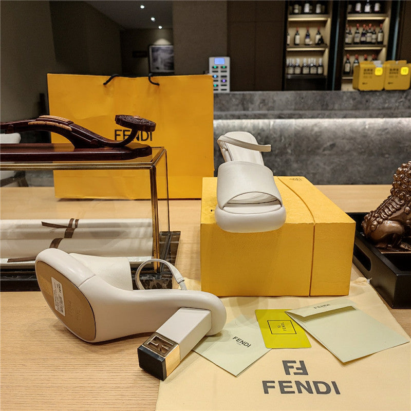 High Quality Luxury Fendi Block Heel Sandals – Style 74003 product detail