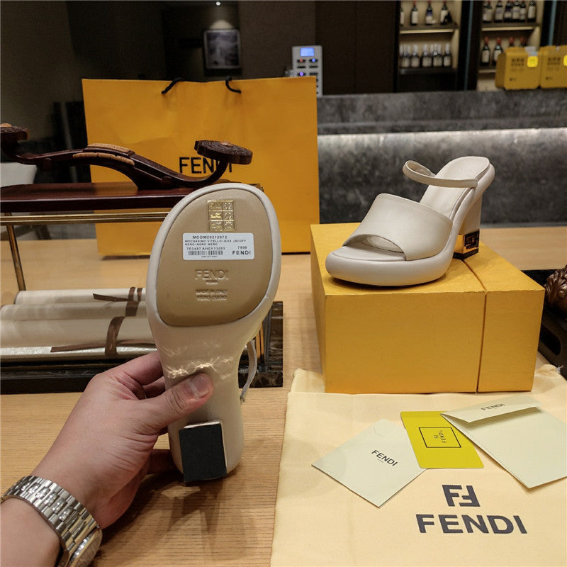 High Quality Luxury Fendi Block Heel Sandals – Style 74003 product detail