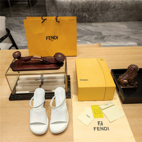 High Quality Luxury Fendi Block Heel Sandals – Style 67219 product detail