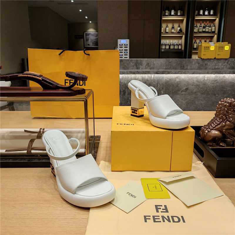 High Quality Luxury Fendi Block Heel Sandals – Style 67219 product detail