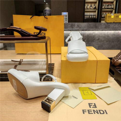 High Quality Luxury Fendi Block Heel Sandals – Style 67219 product detail