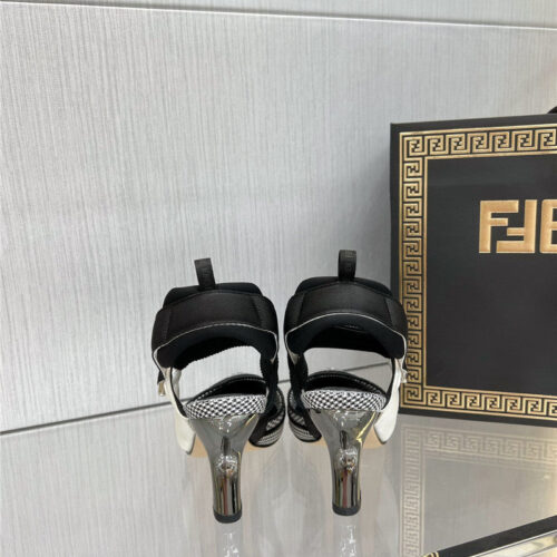 High Quality Luxury Fendi Classic Houndstooth Jacquard Pumps product detail
