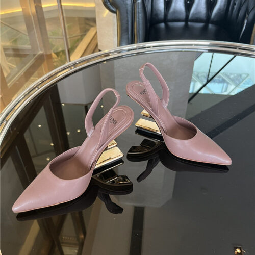 High Quality Luxury Fendi F-Shaped Three-Dimensional Heel Pumps – Style 47091 alternate view