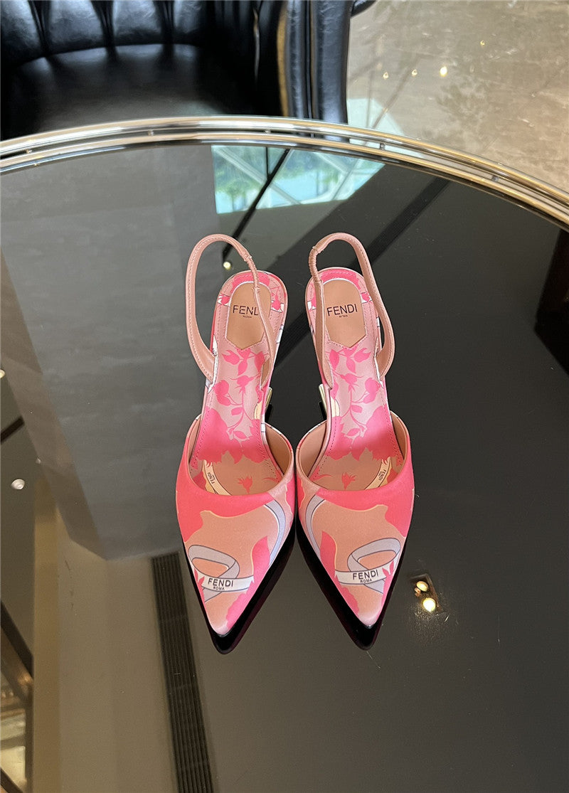 High Quality Luxury Fendi Slingback Shoes product detail