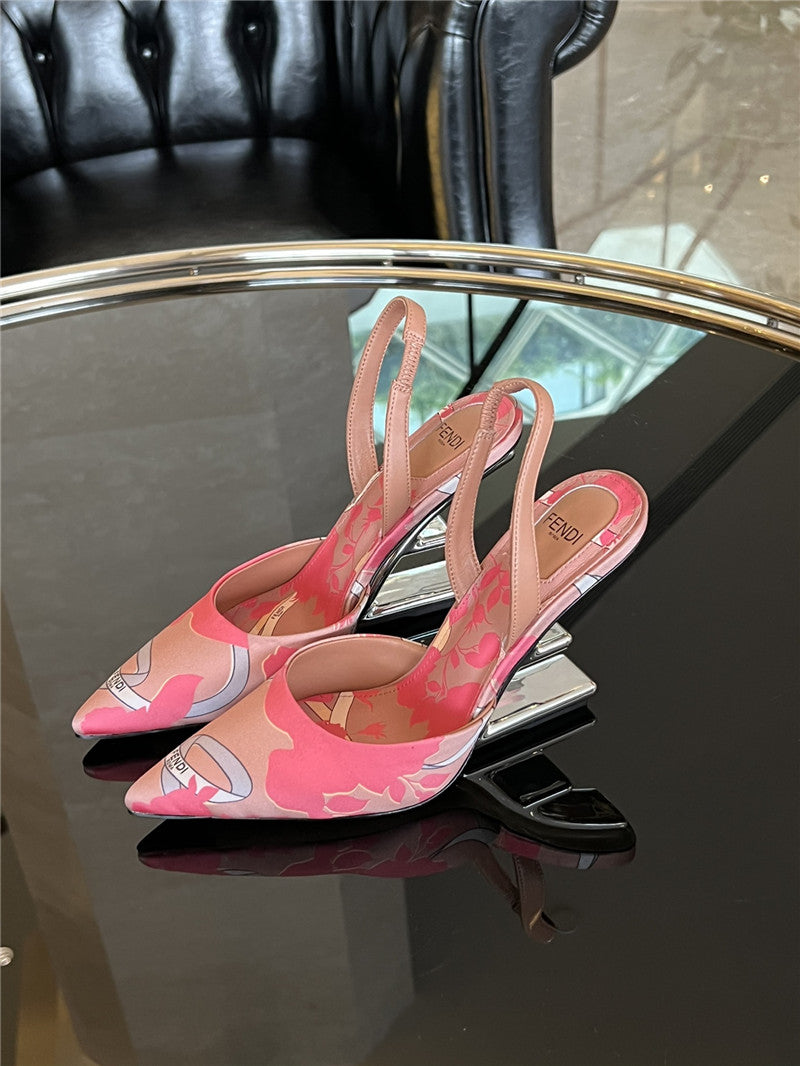 High Quality Luxury Fendi Slingback Shoes product detail