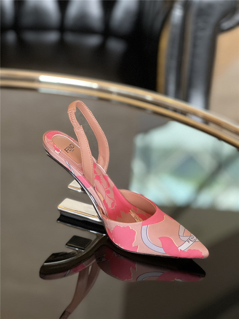 High Quality Luxury Fendi Slingback Shoes product detail