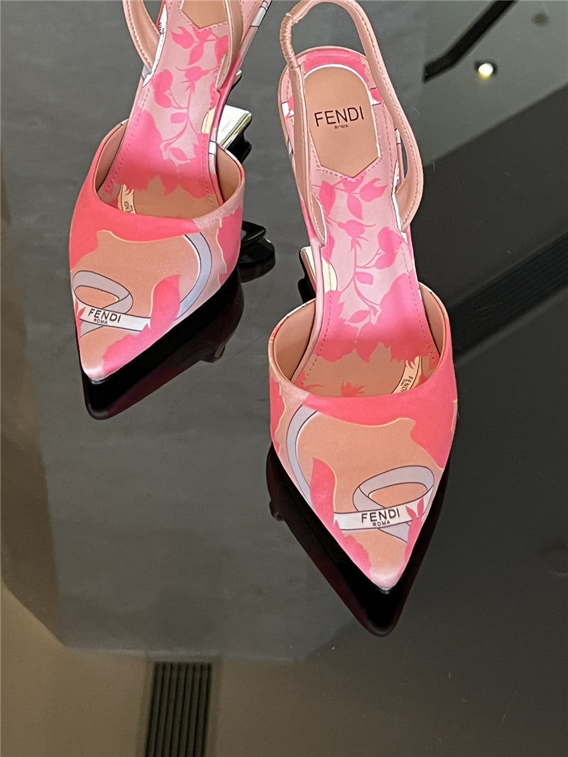 High Quality Luxury Fendi Slingback Shoes product detail