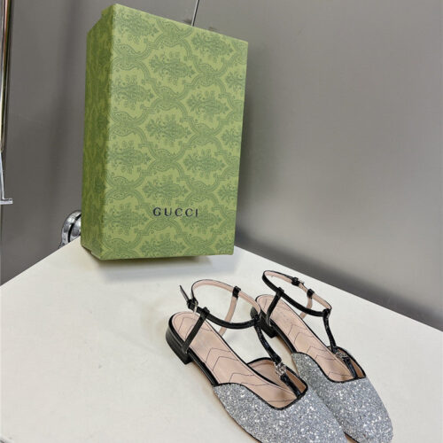 High Quality Luxury Gucci Double G Hardware Buckle Embellished Sandals – Style 74643