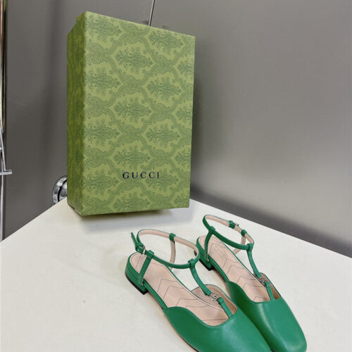 High Quality Luxury Gucci Double G Hardware Buckle Embellished Sandals – Style 07411