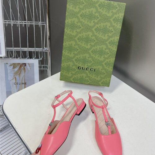 High Quality Luxury Gucci Double G Hardware Buckle Embellished Sandals product detail