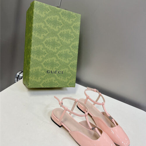 High Quality Luxury Gucci Double G Hardware Buckle Embellished Sandals – Style 05715