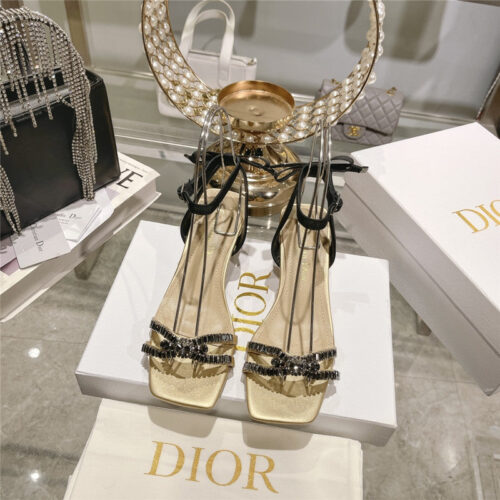 High Quality Luxury Dior Rhinestone Mary Jane Ballet Shoes – Style 89542 product detail