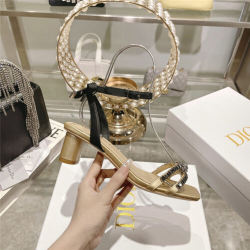 High Quality Luxury Dior Rhinestone Mary Jane Ballet Shoes – Style 89542 product detail