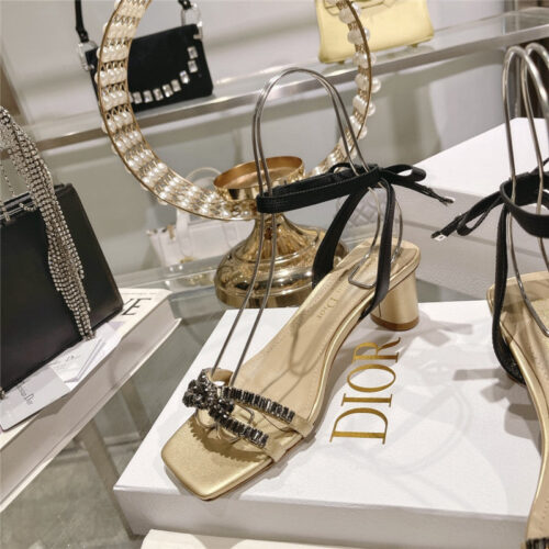 High Quality Luxury Dior Rhinestone Mary Jane Ballet Shoes – Style 89542 product detail