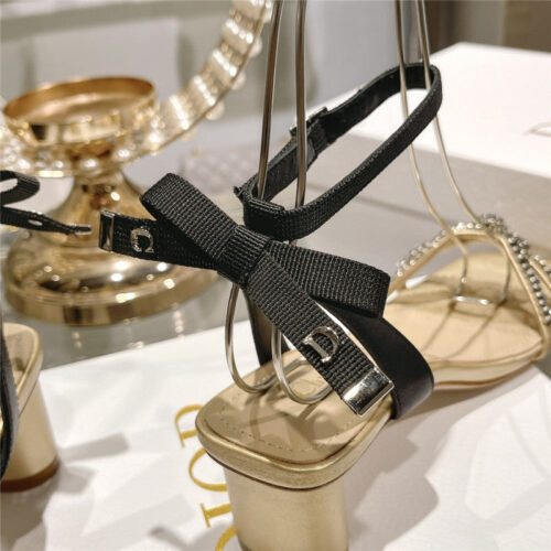 High Quality Luxury Dior Rhinestone Mary Jane Ballet Shoes – Style 89542 product detail