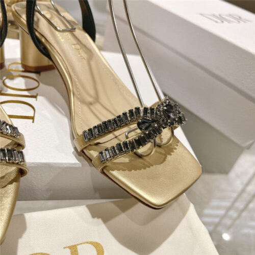 High Quality Luxury Dior Rhinestone Mary Jane Ballet Shoes – Style 89542 product detail
