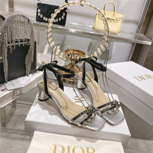 High Quality Luxury Dior Rhinestone Mary Jane Ballet Shoes – Style 48294 product detail
