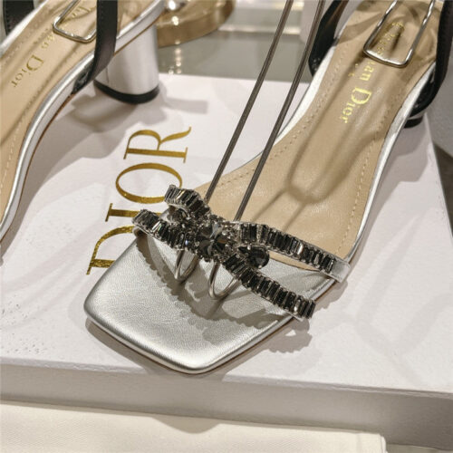 High Quality Luxury Dior Rhinestone Mary Jane Ballet Shoes – Style 48294 product detail