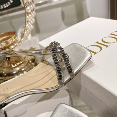 High Quality Luxury Dior Rhinestone Mary Jane Ballet Shoes – Style 48294 product detail