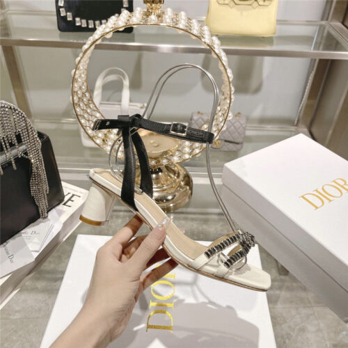 High Quality Luxury Dior Rhinestone Mary Jane Ballet Shoes – Style 74278 product detail