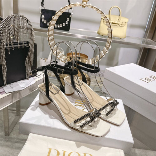 High Quality Luxury Dior Rhinestone Mary Jane Ballet Shoes – Style 74278 product detail