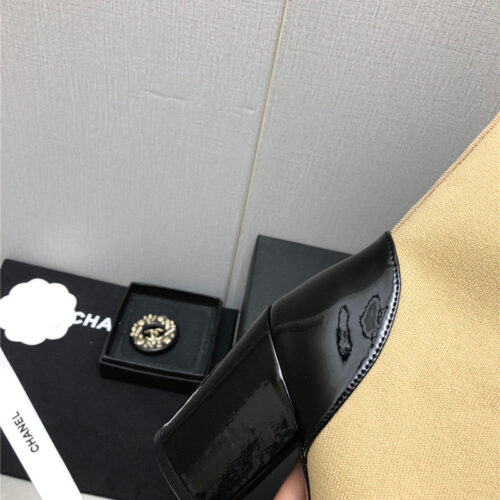 High Quality Luxury Chanel Autumn Winter Small Fragrance Chunky Heel Socks Boots product detail