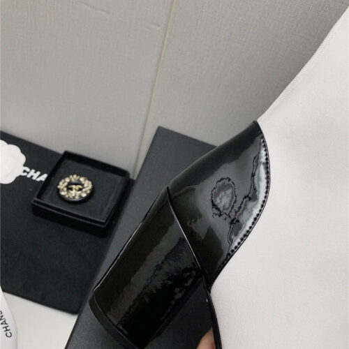 High Quality Luxury Chanel Autumn Winter Small Fragrance Chunky Heel Socks Boots – Style 55142 product detail