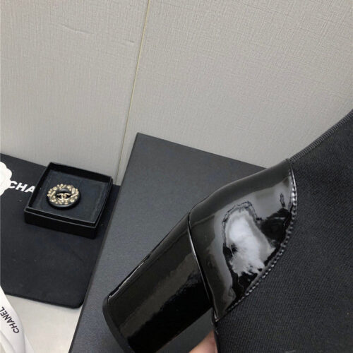 High Quality Luxury Chanel Autumn Winter Small Fragrance Chunky Heel Socks Boots – Style 86214 product detail