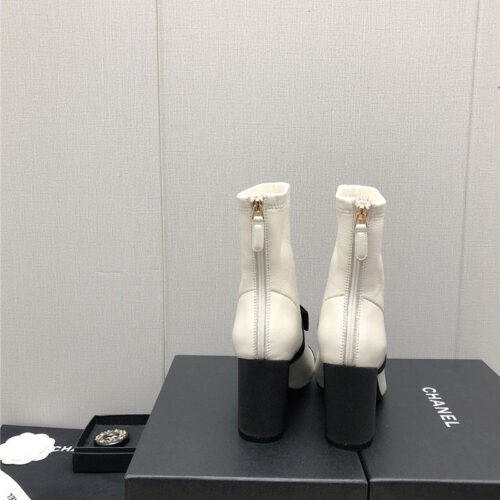 High Quality Luxury Chanel Explosion Bow Snow White Short Boots product detail