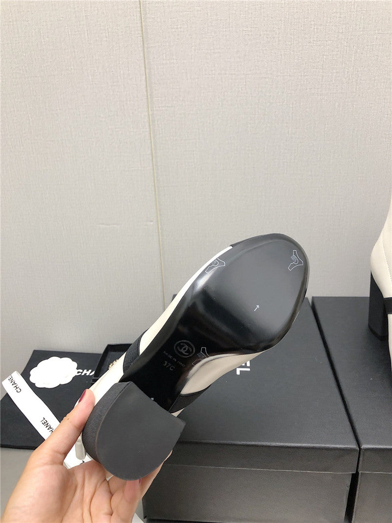 High Quality Luxury Chanel Explosion Bow Snow White Short Boots product detail